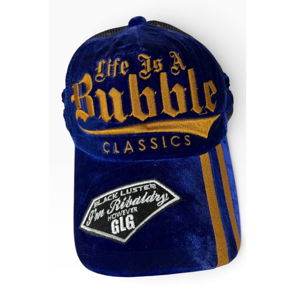 Rare Japan SearchBlue Life is a Bubble Classics Adjustable Velvet Baseball Hat
